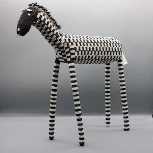 Some Of Our Favourites: Beaded Horse - Black and White