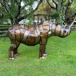 Metal Sculpture 1: Life Size Rhinoceros