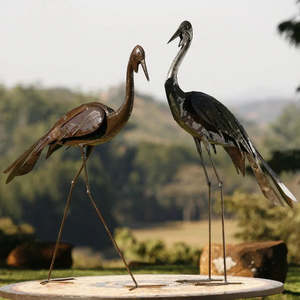 Metal Sculpture 1: Birdwoods Wattled Cranes