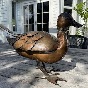 Metal Sculpture 1: Birdwoods Duck