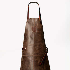 Cowhide Leather Apron with plain front.