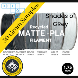 Sample - Reflow Recycled Matte PLA - Shades of Grey