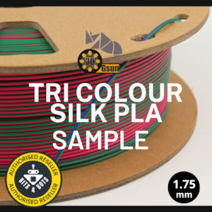 Sample - Gsun Tri-Colour Silk PLA Filament