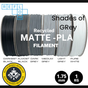 Reflow: Reflow Recycled Matte PLA - Shades of Grey