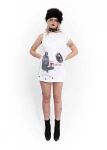 Dog with a home t-shirt dress #2