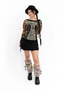 Feather trimmed wool hat