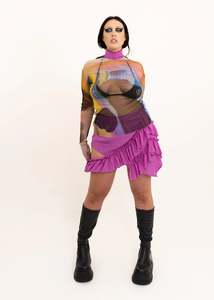 Mini Fray Skirt- Orchid Silk *BB exclusive*