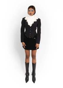 Depth Of Scye: Silk Ruffle Collar