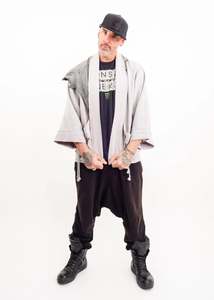 Selvedge Jacket- linen/ leather