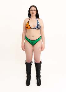 Mash Up Triangle Bikini Top- Halloween