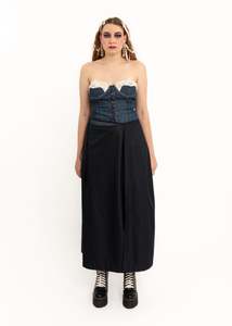 Priscilla wrap maxi skirt