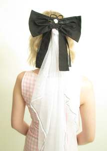 Georgie Bow with Rope Flower