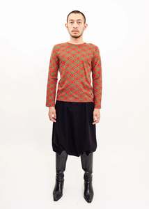 AD2005 Wool blend tartan knit jumper