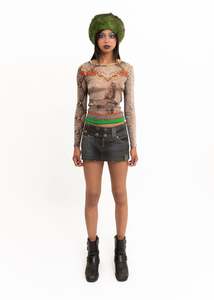 Bb Vintage: 90s vintage graphic mesh top