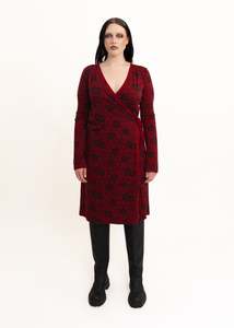 Merino wrap dress