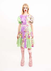 Jojo The Label: Mini Blossom Patchwork Dress