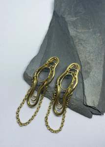 Courtney Hogan Studios: Rise From Chaos Earrings- 18k gold plated