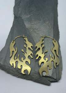 Flame Hoop earrings
