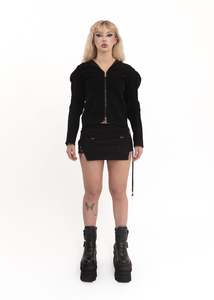 Masc Menswear: 90s Ninja hooded fleece jacket