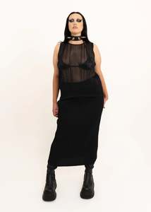 Masc Menswear: Sheer Plissé Tank Top