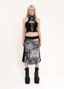 Nymph razorback rag knit tank top