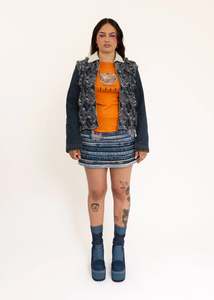 Masc Menswear: Denim Shearling Jacket