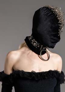 Exomorph By Gemma Proebst: Safety pin mohawk velvet hood