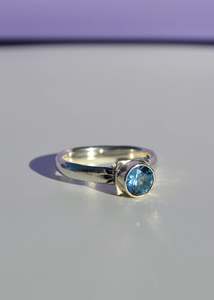 Pedestal Ring- sky topaz