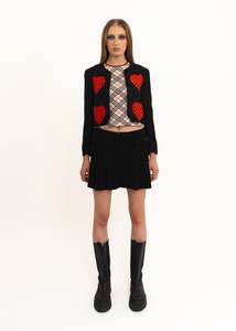 90s vintage heart pocket jacket