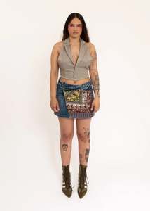 Sleeping Profit: Halter Vest Top- Green