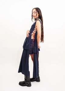 Awatea: Lace up tunic dress