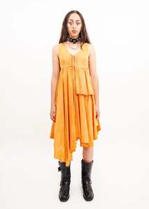 Asymmetric bleached fairy dress