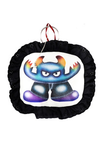 Airbrushed plushie key ring #2