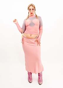 Hourglass Pierced Mesh Top