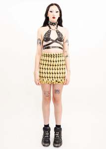 Something Shit: Buckled Bikini Halter- studded