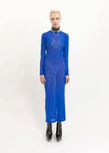 Starving Artists Fund: Run, Baby, Run! Dress- Cobalt blue