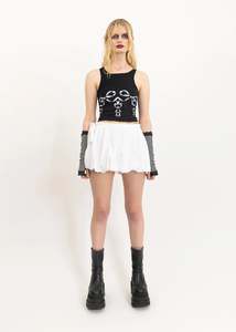 Rhoda Nunn: Bliss Bubble Skirt- White