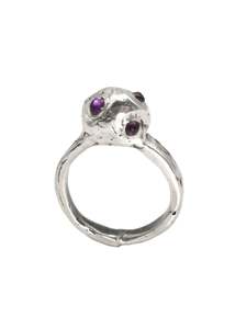 Screaming Jewellery: Amethyst fungus blob ring