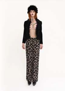 Jeans Pants: Wide leg floral pants