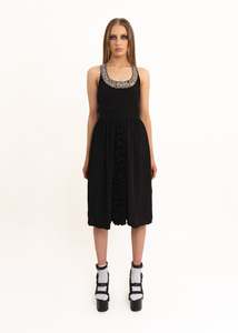 Dresses: Silk beaded dress