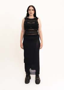 Independent Designer Tops: Soft Fade Merino Knit Tank Top