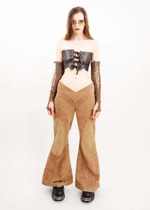 Ultra Flared Pants- Light Brown Cord