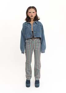 Deconstructed denim jacket