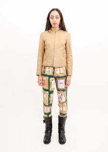 Vintage Jeans Pants: Picture frame/ art gallery print jeans