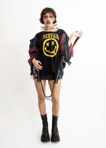 Remake: Patchwork reconstructed Nirvana tee