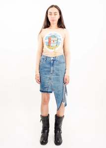 Remake: Deconstructed denim skirt