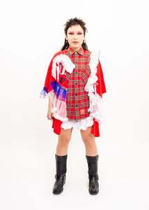 Remake ruffled clown shirt