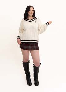 Playboy cable knit jumper