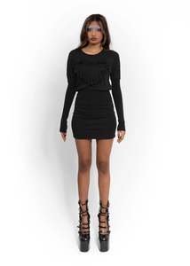 Vintage Knitwear: Ruffle heart knit