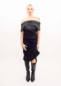 Vivienne Westwood 1: Off shoulder drawstring peasant top